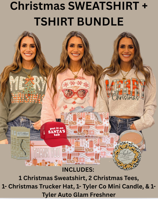 Christmas Sweatshirt and Tshirt Bundle