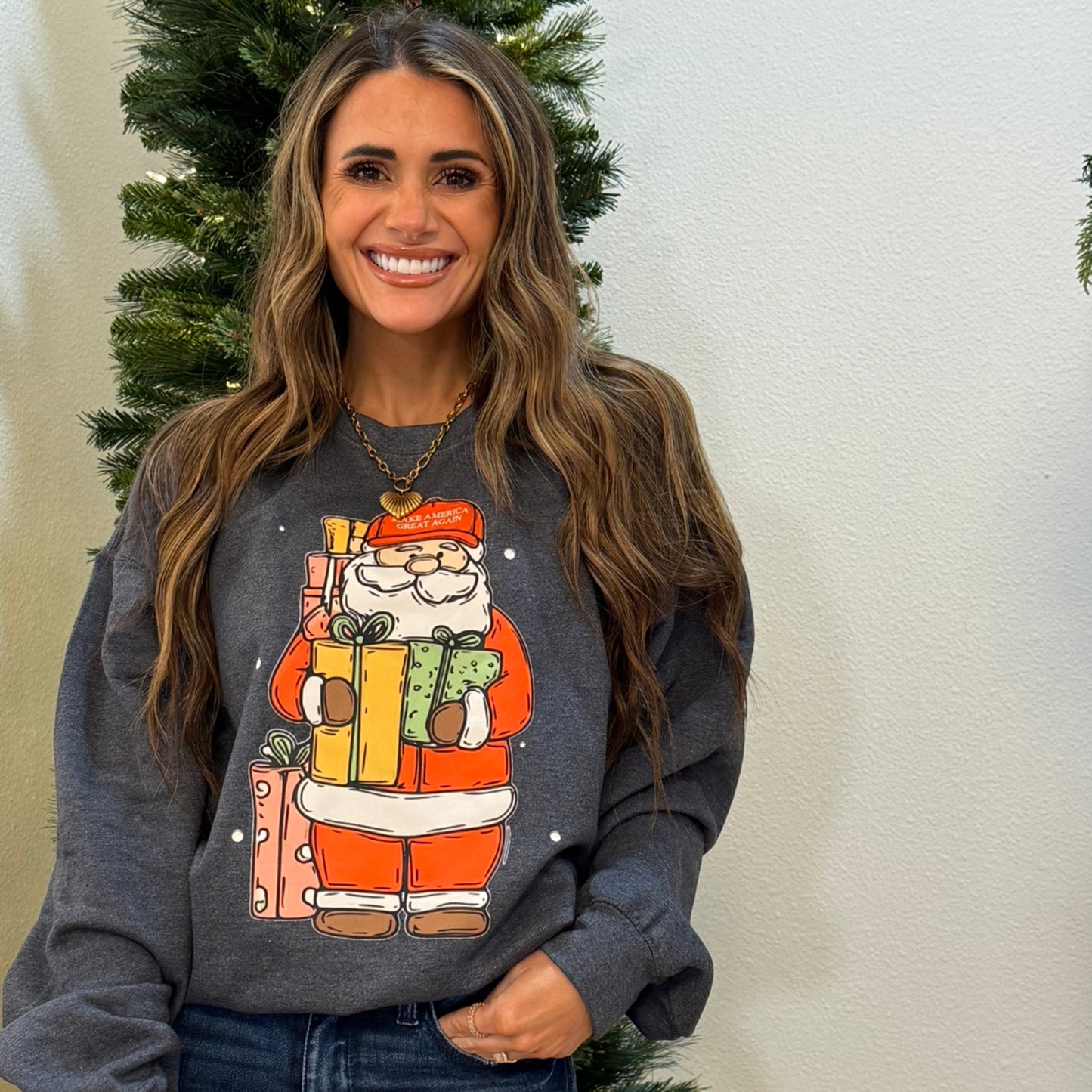 Make America Christmas Again, M A G A Sweatshirt, Christmas Sweatshirt
