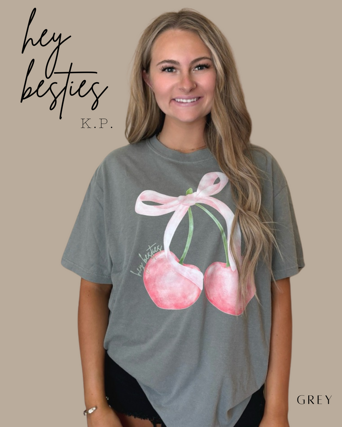 Kylie Pitts HEY BESTIES Tshirt (Website) – Bailey Made Tee’s & Boutique