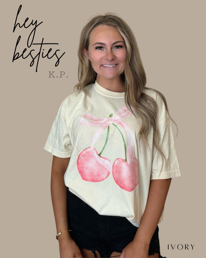 Kylie Pitts HEY BESTIES Tshirt (Website) – Bailey Made Tee’s & Boutique