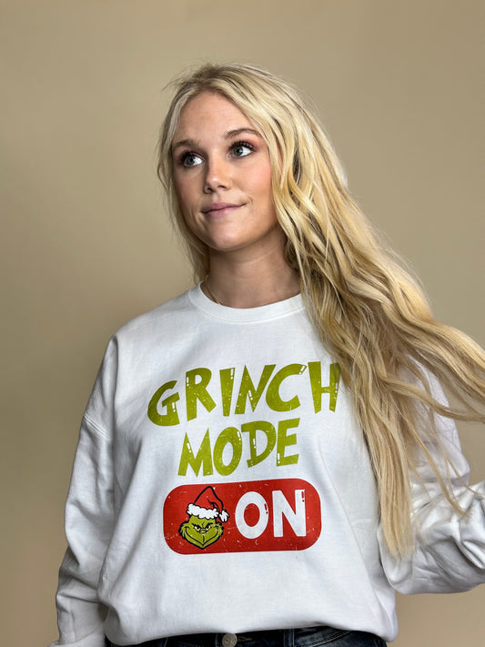 Christmas Mode On Sweatshirt