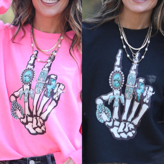 Punchy Peace Turquoise Sweatshirt