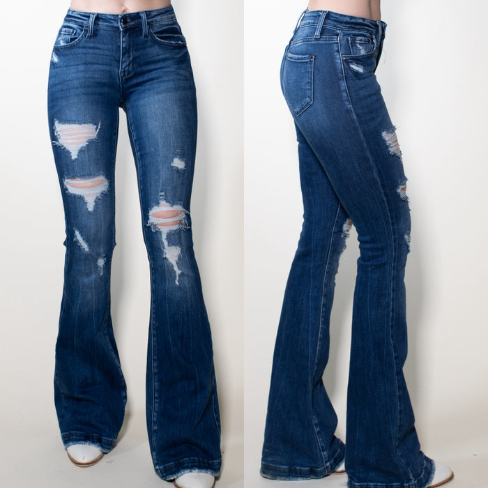 My Girl Dark Flares Jeans – Bailey Made Tee's & Boutique