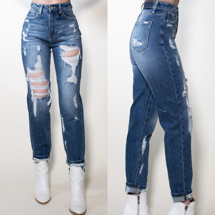 Alexis High Rise Straight Jeans