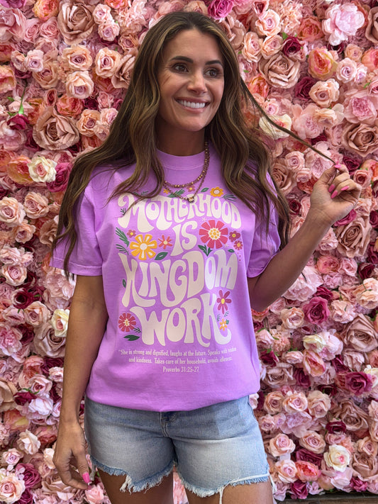 Motherhood is Kingdom Work Tshirt