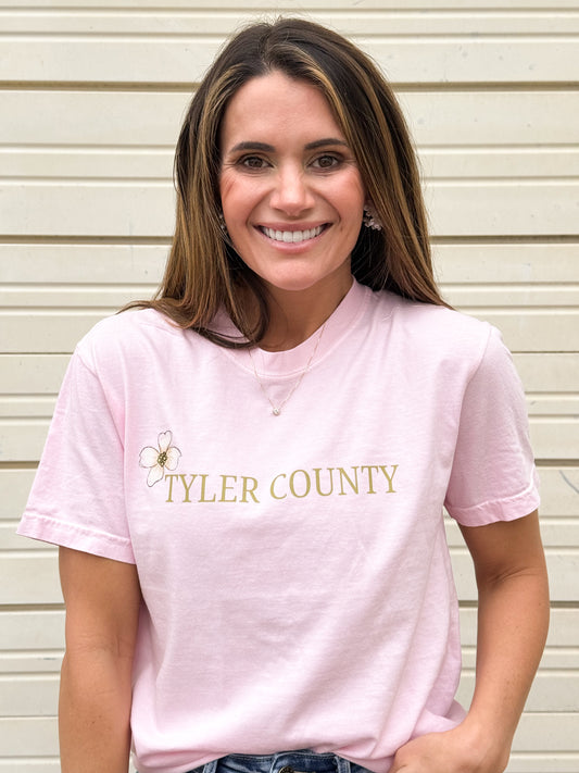 Tyler County Dogwood Front & Back Tshirt