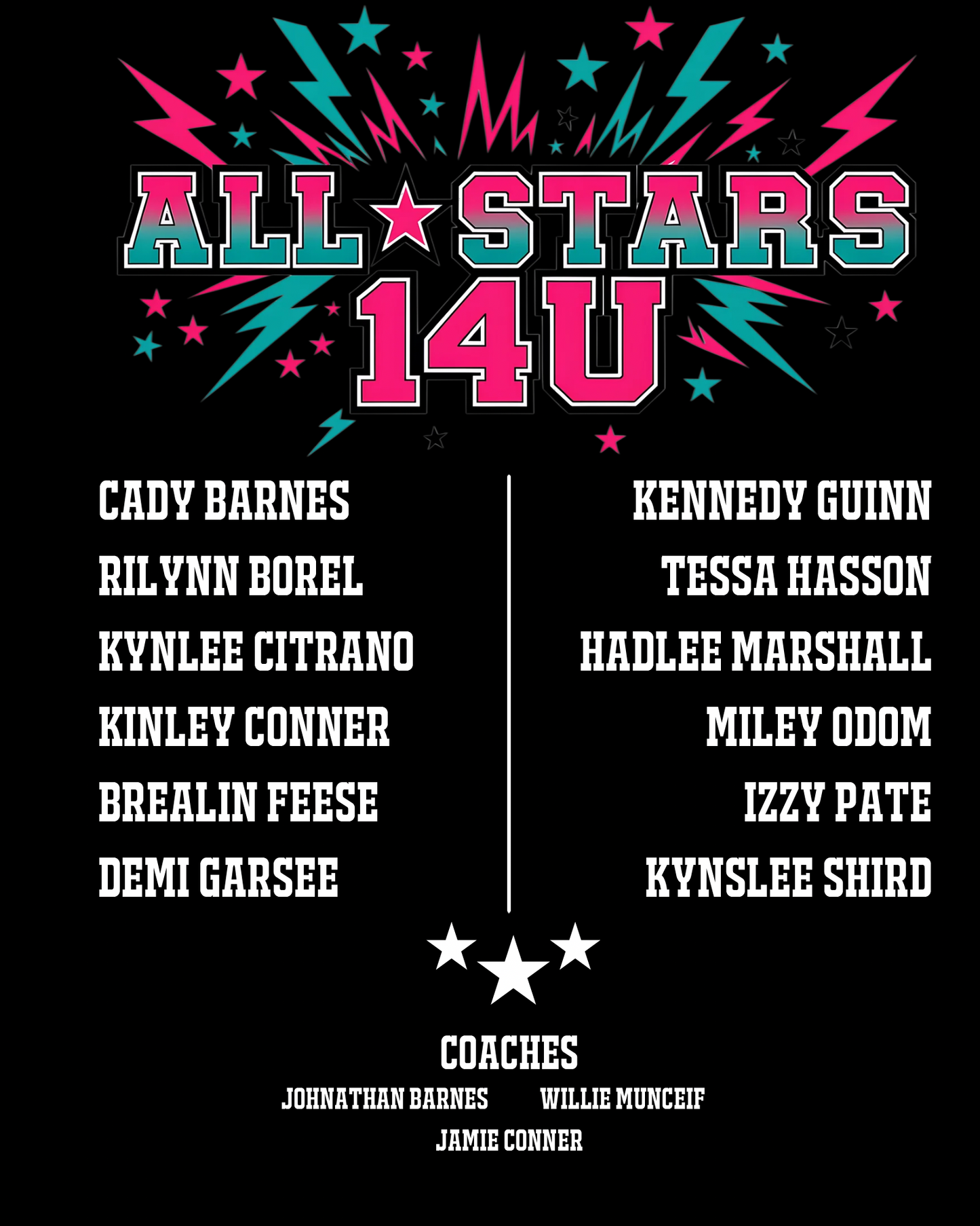 TC Elite ALL STARS TSHIRTS