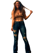 My Girl Dark Flares Jeans