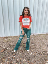 My Girl Dark Flares Jeans