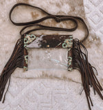 Shelby- Festival Clear Western Fringe Purse