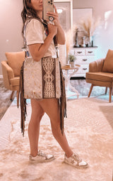 Lexi-XL Western Fringe Purse