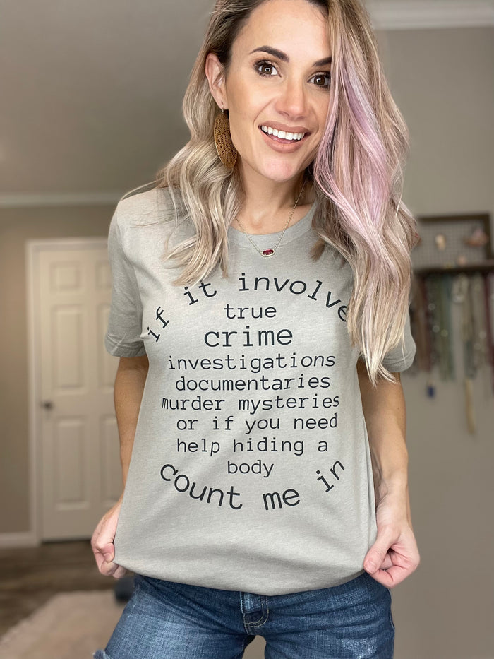 If it involves true crime- count me in