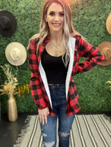 Red/Black Fleece Flannel