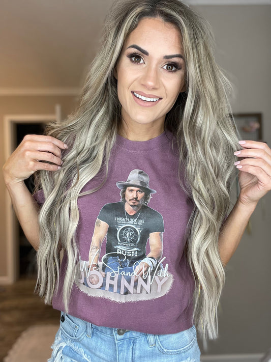 We stand with Johnny- Comfort Color Tee