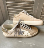 Gold Cowprint Star Sneakers