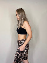 Cheetah Biker Shorts with Pockets