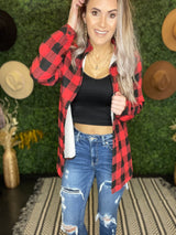 Red/Black Fleece Flannel