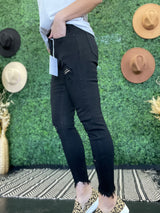Black KanKan Distressed Jeans