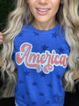 America Blue Star Tee