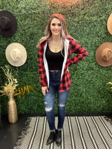 Red/Black Fleece Flannel