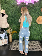 Extremely distressed Boyfriend Jeans