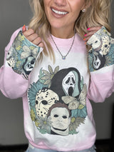 Pink Floral Scary Movies