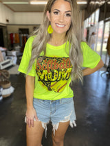 Neon Softball MOM Tee