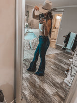 Missy Dark Non Distressed Flares