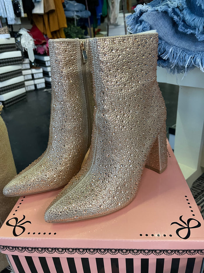 Rose Gold Western Barbie Boots