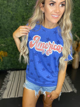 America Blue Star Tee