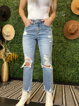 Take Me Out Distressed Jeans
