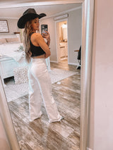 Sassy White Flares
