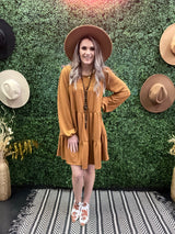 Camel Pocket Dress