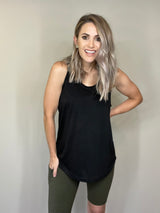 Black Blank Open Back