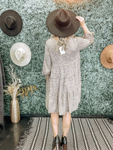 Khaki Leopard Dress