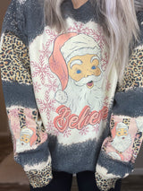 PINK SANTA with Accent Sleeves