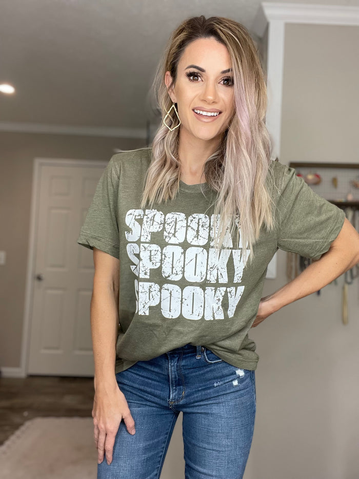 Olive- SPOOKY Tee