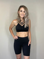 Black EXTREME tummy control Biker Shorts with Pockets