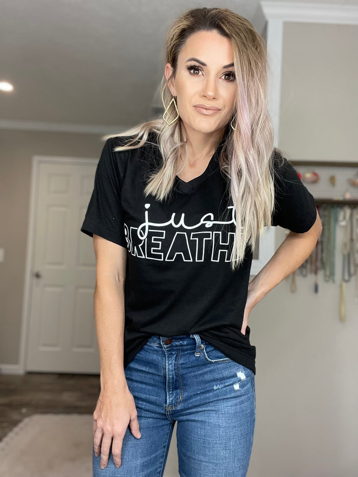Just Breathe- V-Neck