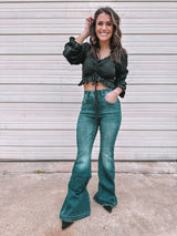 Last Night Cropped Blouse