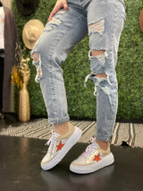 Gold Star Sneakers