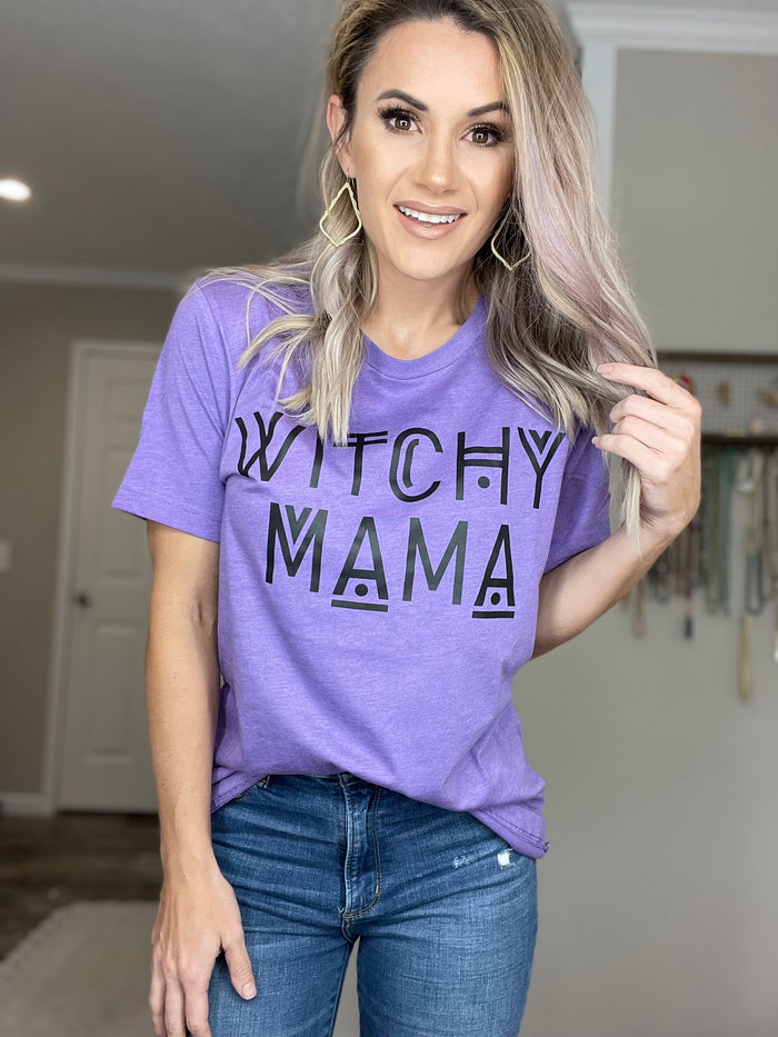 Witchy Mama- Purple Tee