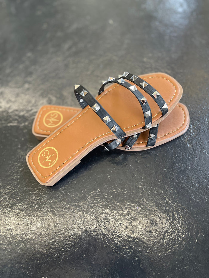Black Spike Sandals